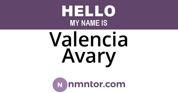 Valencia Avary