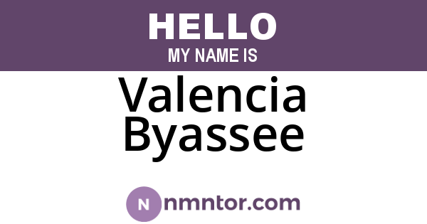 Valencia Byassee