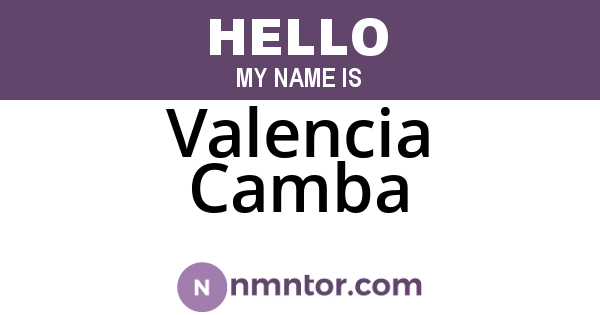 Valencia Camba