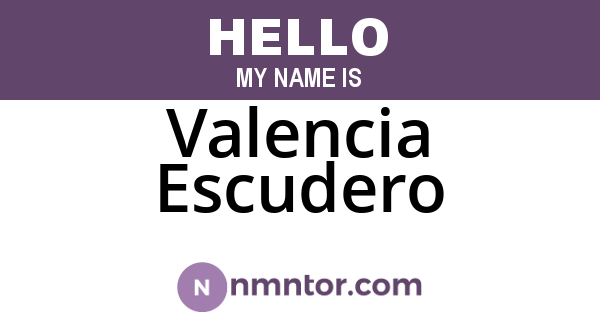 Valencia Escudero