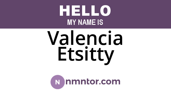 Valencia Etsitty
