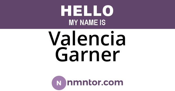 Valencia Garner