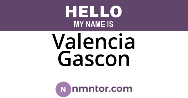 Valencia Gascon