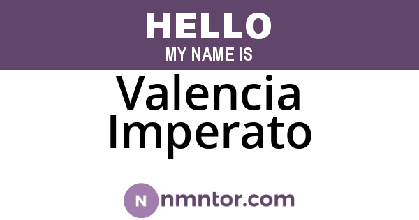 Valencia Imperato