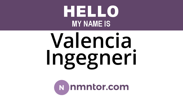 Valencia Ingegneri