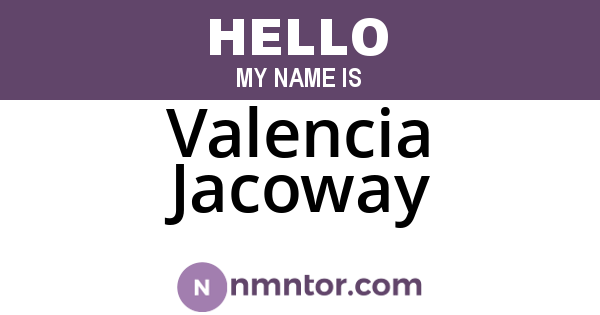Valencia Jacoway