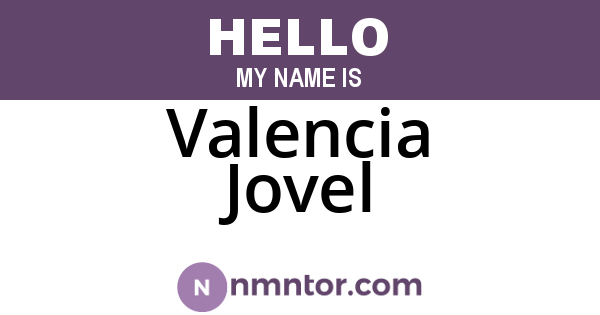 Valencia Jovel