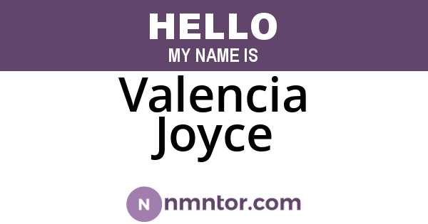 Valencia Joyce