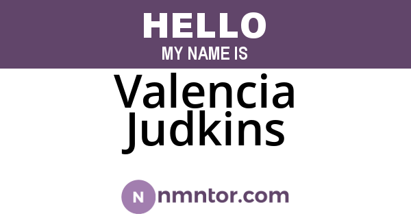 Valencia Judkins