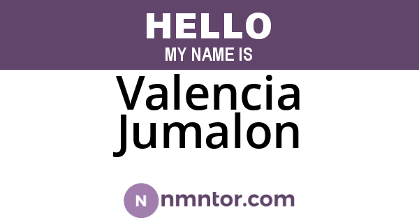Valencia Jumalon