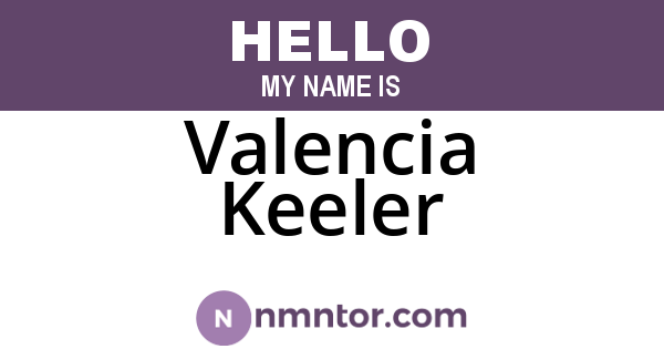 Valencia Keeler