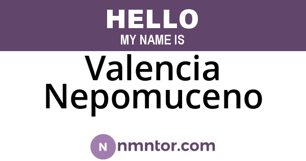 Valencia Nepomuceno