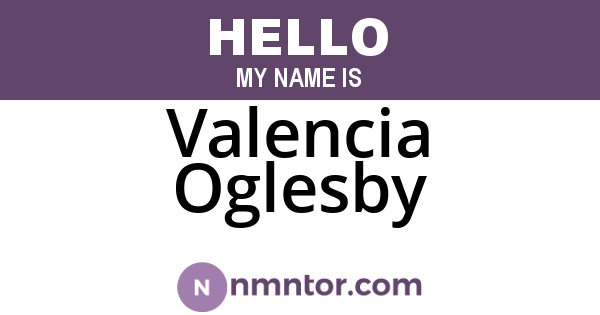 Valencia Oglesby