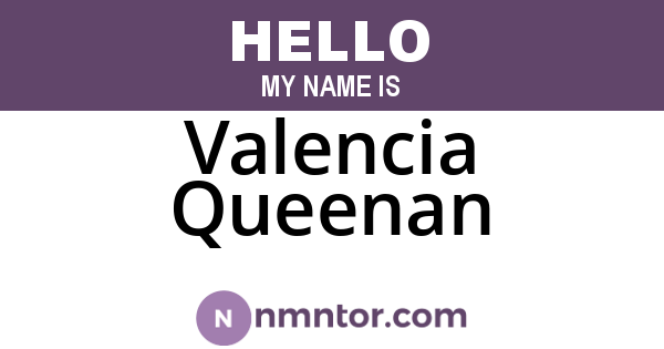 Valencia Queenan