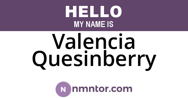 Valencia Quesinberry