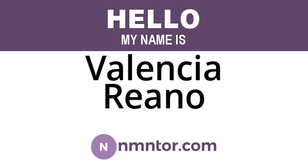 Valencia Reano