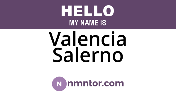 Valencia Salerno