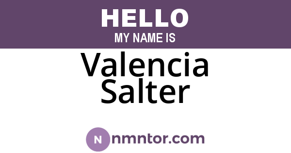 Valencia Salter