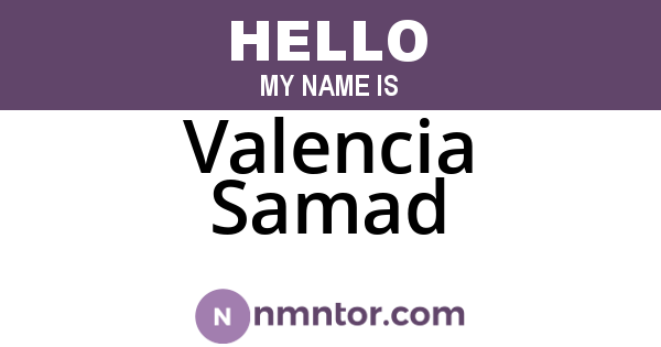 Valencia Samad