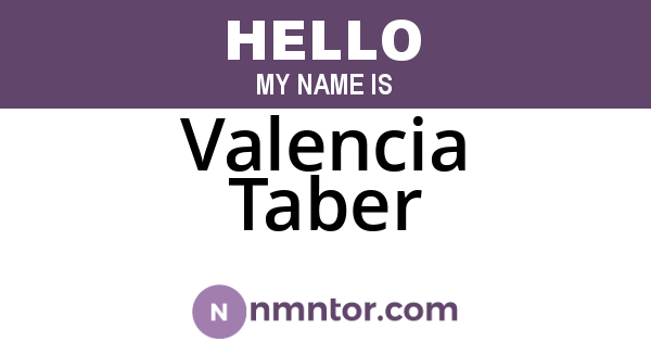 Valencia Taber