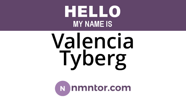 Valencia Tyberg