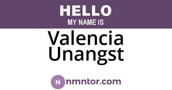 Valencia Unangst
