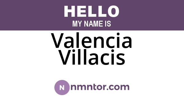 Valencia Villacis