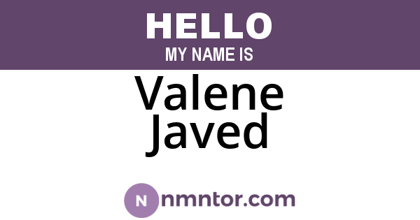 Valene Javed