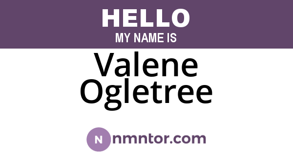 Valene Ogletree