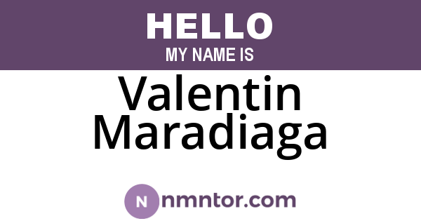 Valentin Maradiaga