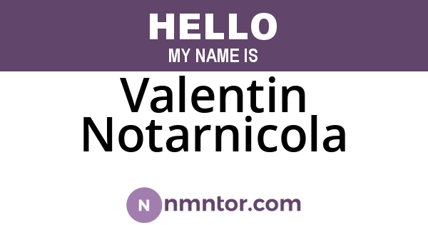 Valentin Notarnicola