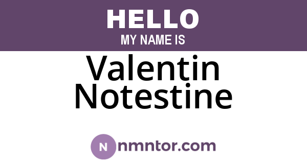 Valentin Notestine