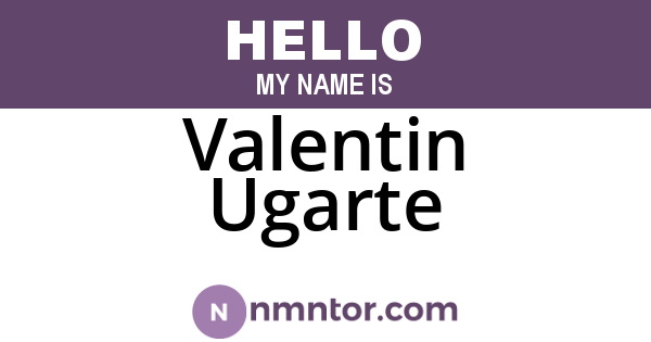 Valentin Ugarte