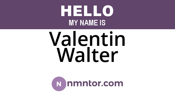 Valentin Walter