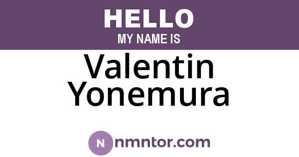 Valentin Yonemura