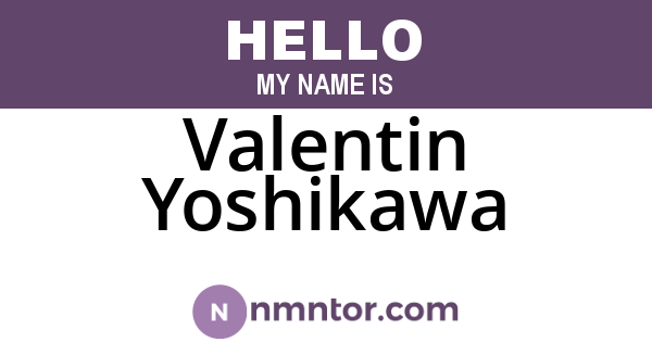 Valentin Yoshikawa