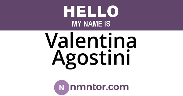 Valentina Agostini
