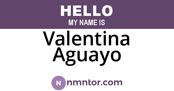 Valentina Aguayo