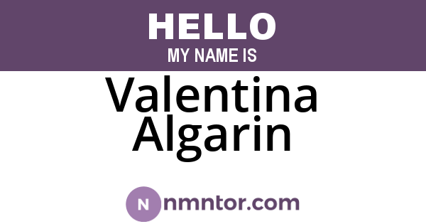 Valentina Algarin