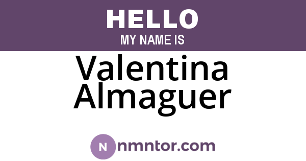 Valentina Almaguer