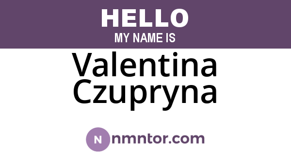 Valentina Czupryna
