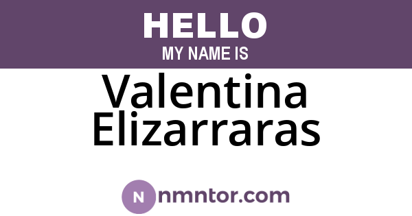 Valentina Elizarraras