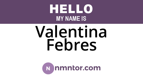 Valentina Febres