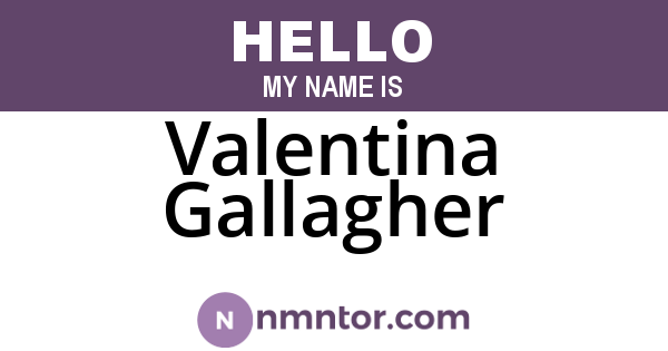 Valentina Gallagher