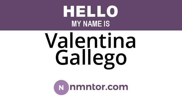 Valentina Gallego