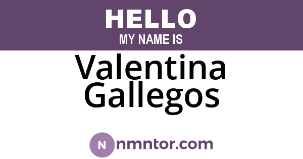 Valentina Gallegos