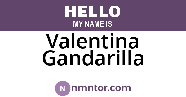 Valentina Gandarilla