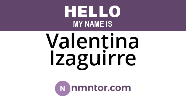 Valentina Izaguirre