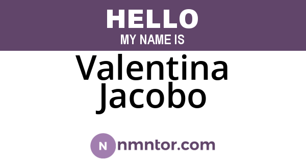Valentina Jacobo