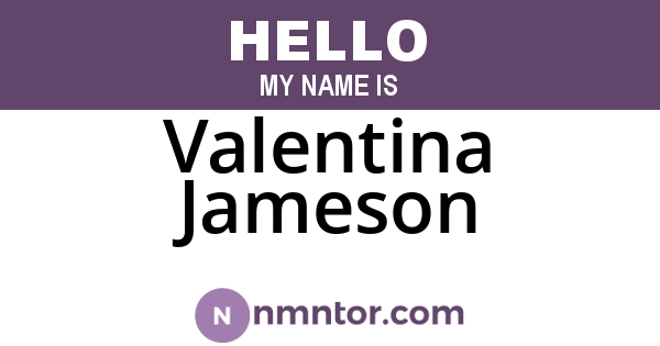 Valentina Jameson
